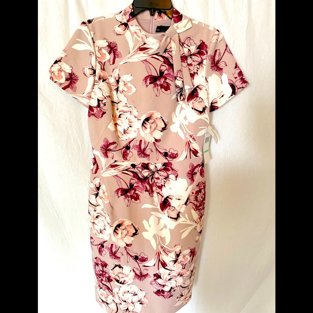 Stylish work attire flower print dress